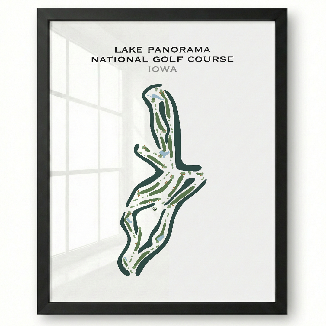 Lake Panorama National Golf Course, Iowa - Printed Golf Course