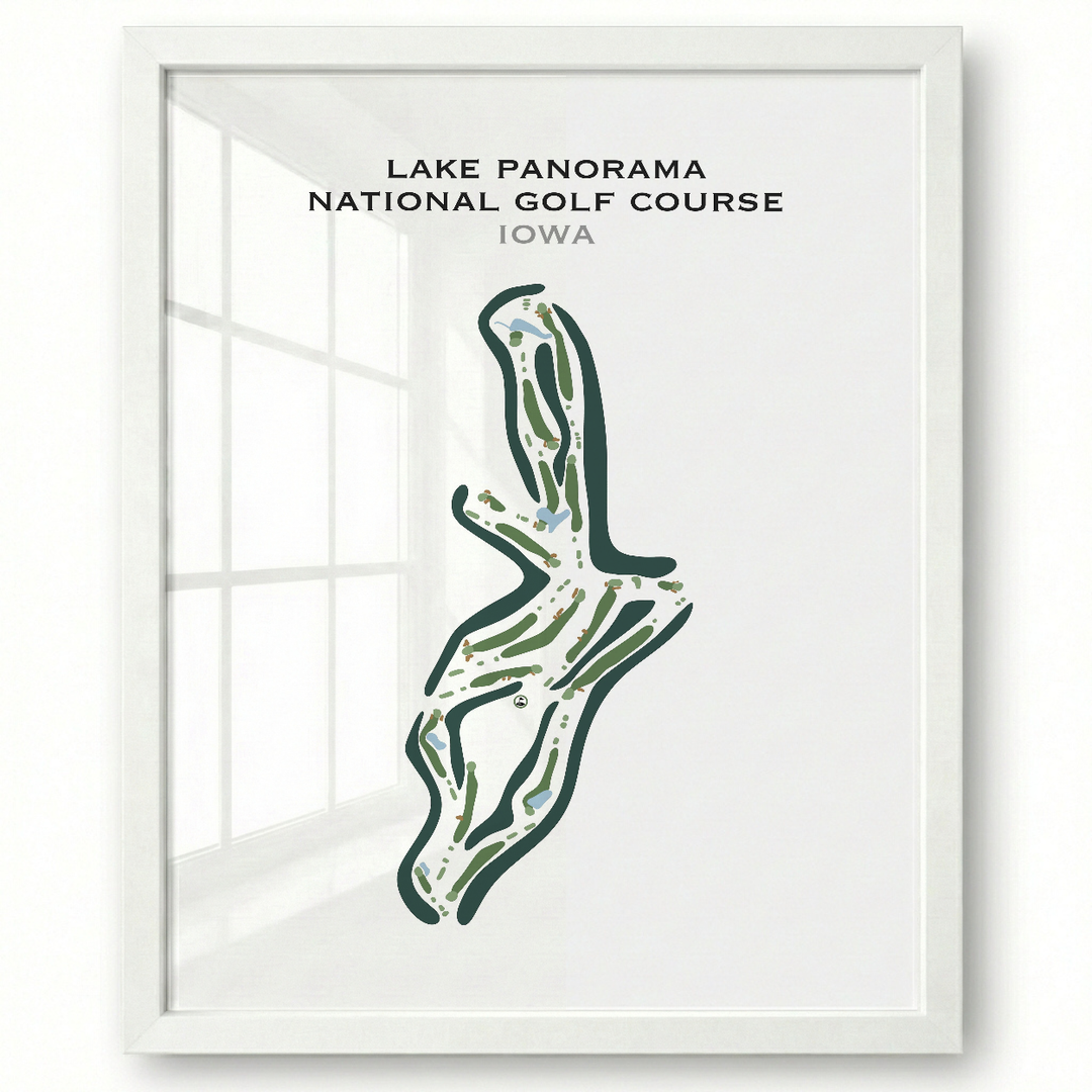Lake Panorama National Golf Course, Iowa - Printed Golf Course