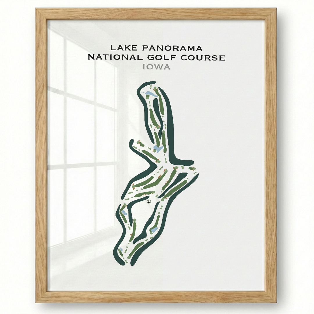 Lake Panorama National Golf Course, Iowa - Printed Golf Course