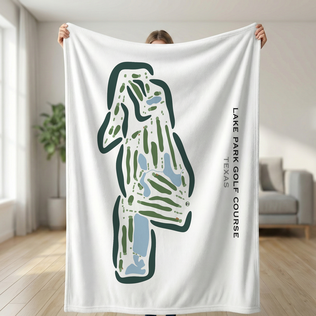 Lake Park Golf Course, Texas - Printed Golf Courses