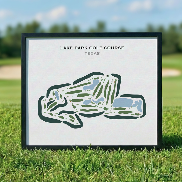 Lake Park Golf Course, Texas - Printed Golf Courses