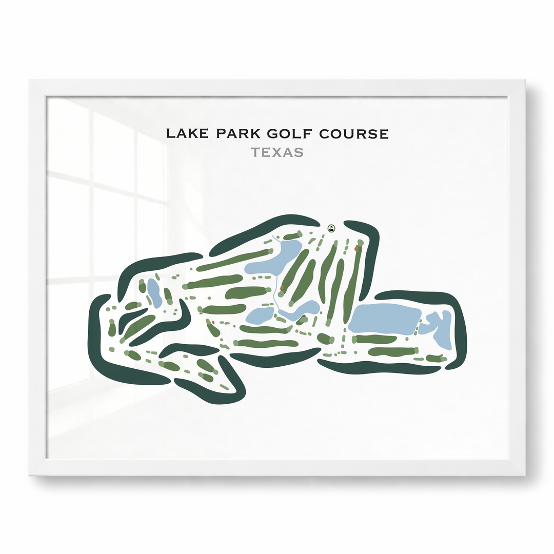 Lake Park Golf Course, Texas - Printed Golf Courses