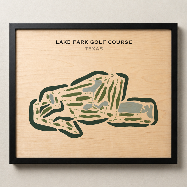 Lake Park Golf Course, Texas - Printed Golf Courses