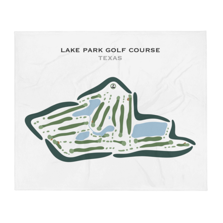 Lake Park Golf Course, Texas - Printed Golf Courses