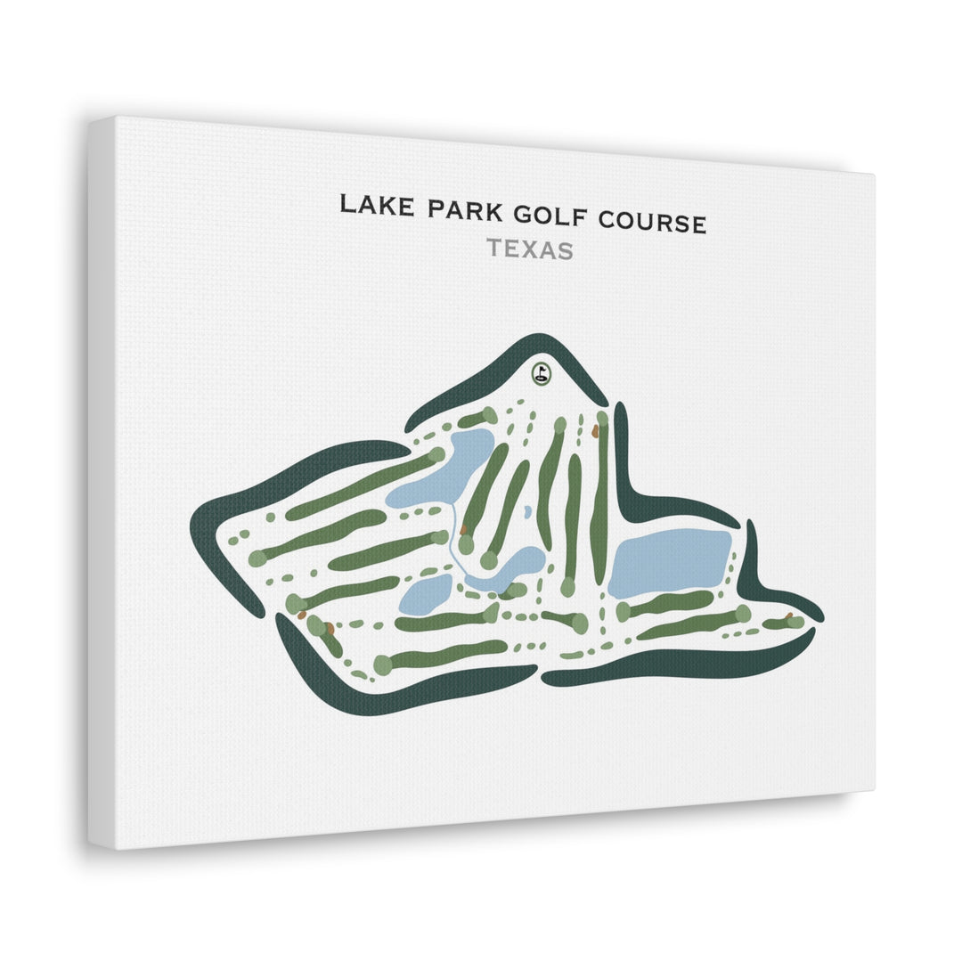 Lake Park Golf Course, Texas - Printed Golf Courses