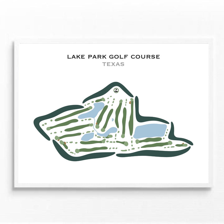 Lake Park Golf Course, Texas - Printed Golf Courses