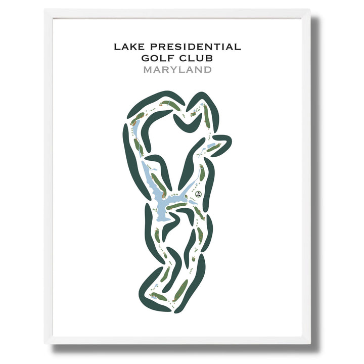 Lake Presidential Golf Club, Maryland - Printed Golf Courses