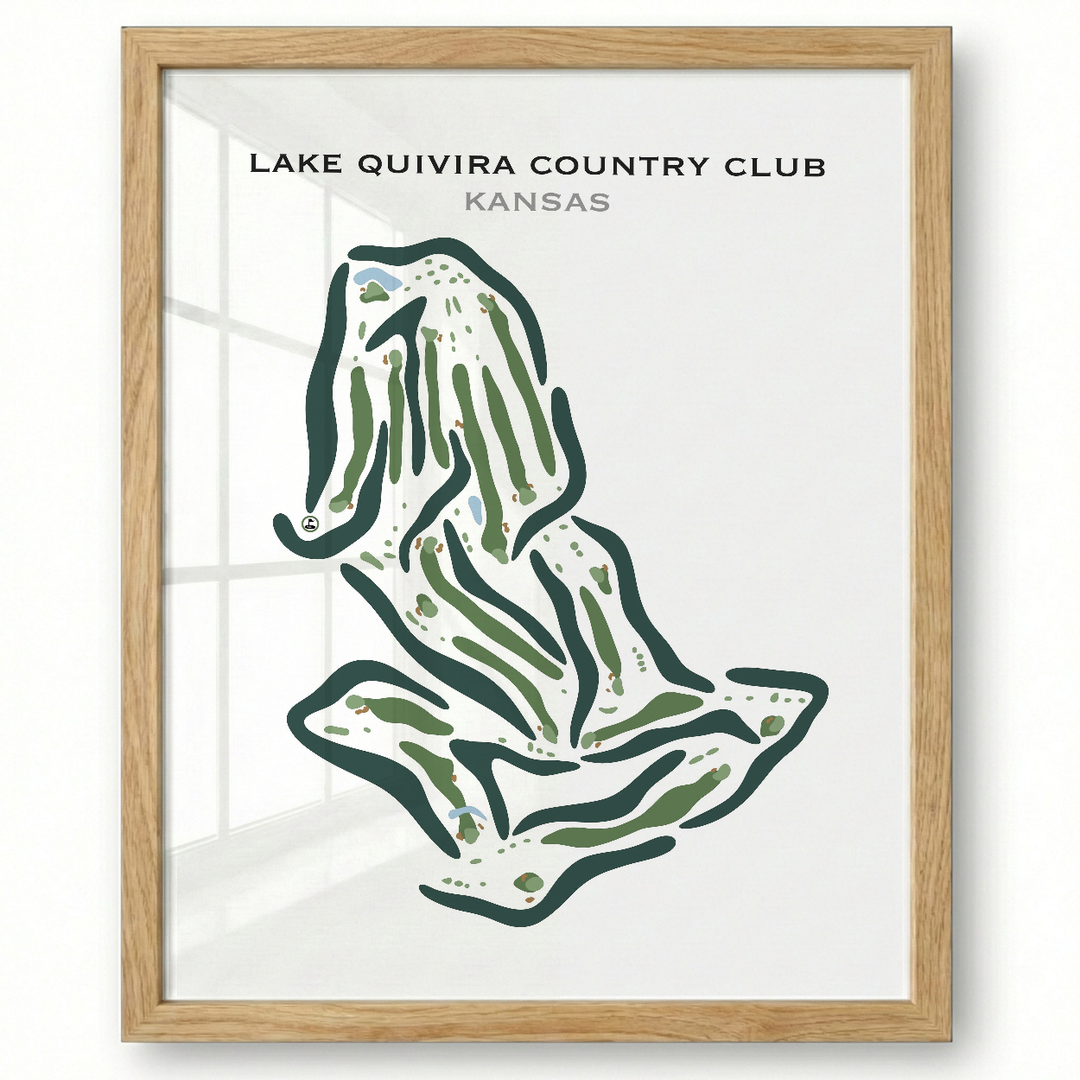 Lake Quivira Country Club, Kansas - Printed Golf Courses