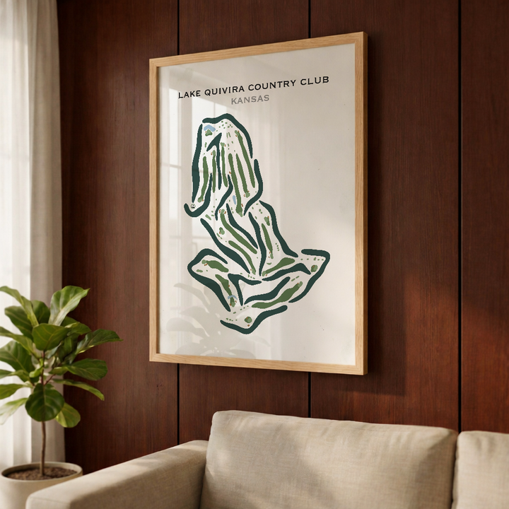 Lake Quivira Country Club, Kansas - Printed Golf Courses