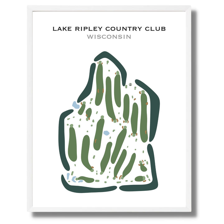 Lake Ripley Country Club - Golf Course, Wisconsin - Printed Golf Courses