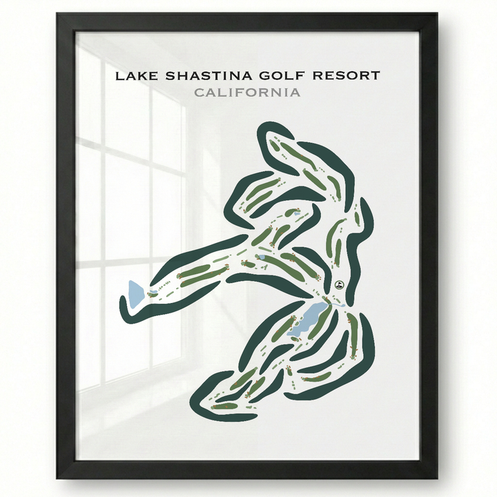 Lake Shastina Golf Resort, California - Printed Golf Courses