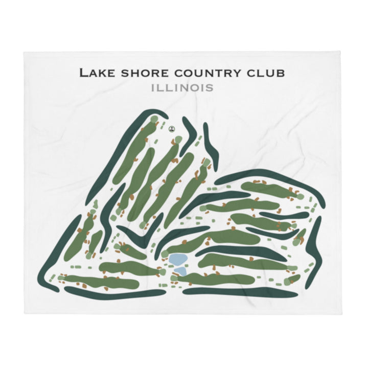 Lake Shore Country Club, Illinois - Printed Golf Course