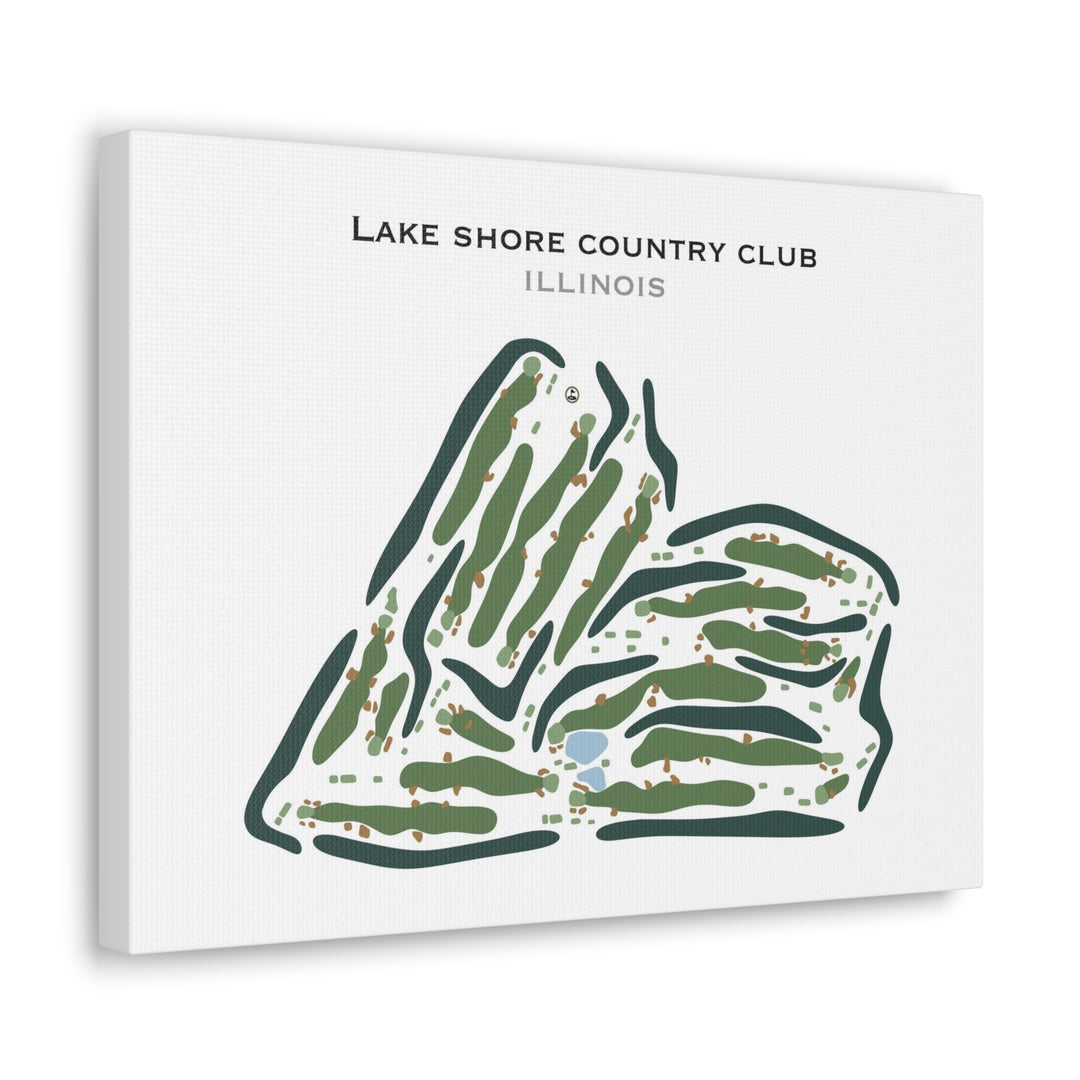 Lake Shore Country Club, Illinois - Printed Golf Course