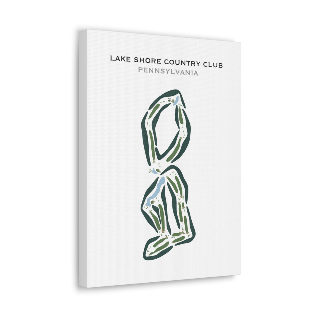 Lake Shore Country Club, Pennsylvania - Printed Golf Courses