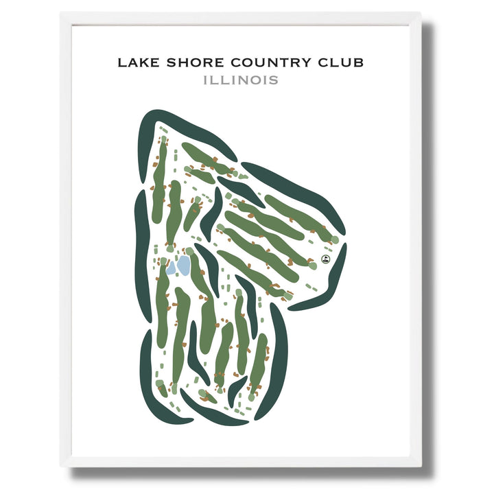 Lake Shore Country Club, Illinois - Printed Golf Courses