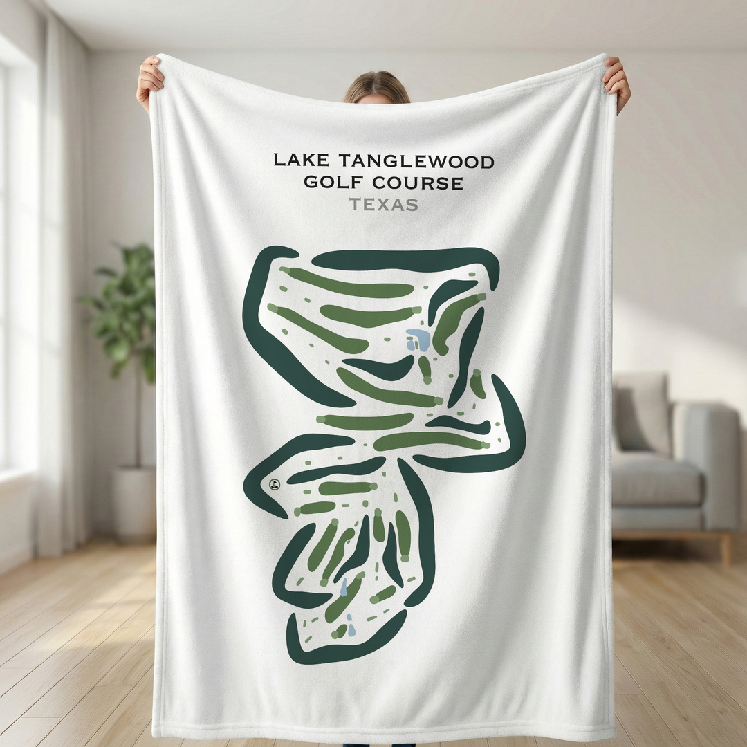 Lake Tanglewood Golf Course, Texas - Printed Golf Courses