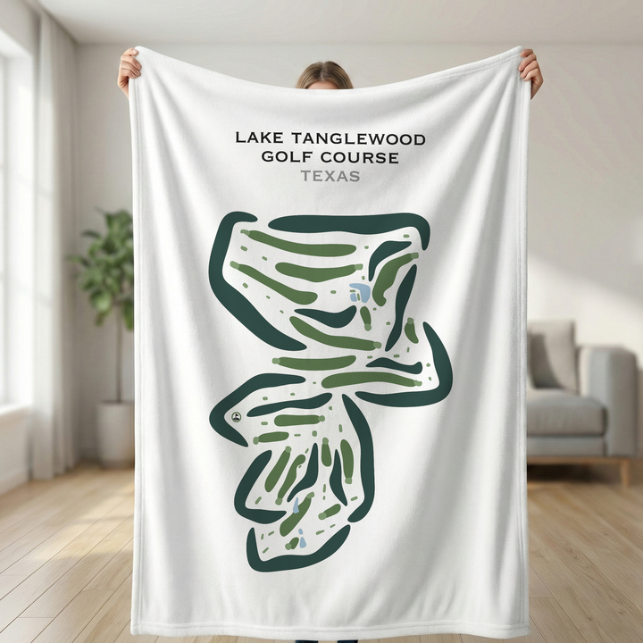 Lake Tanglewood Golf Course, Texas - Printed Golf Courses