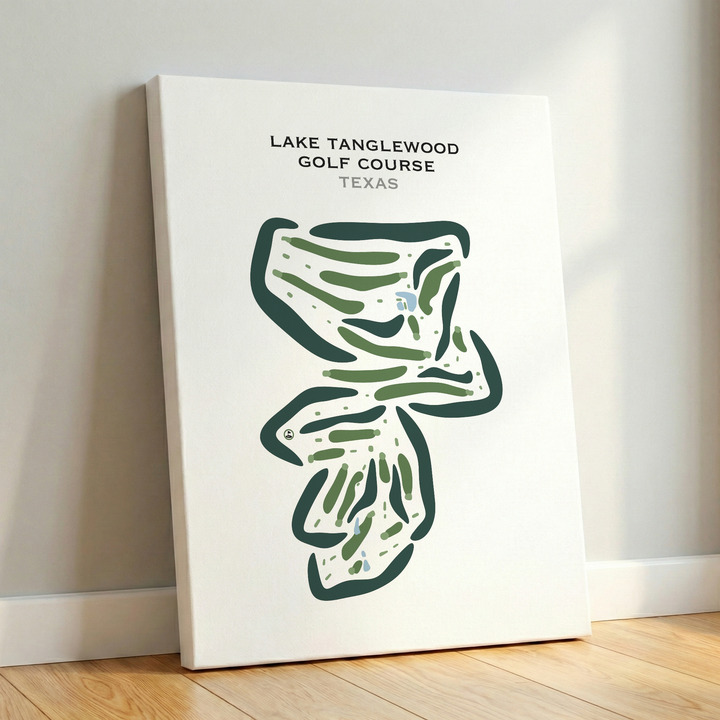 Lake Tanglewood Golf Course, Texas - Printed Golf Courses