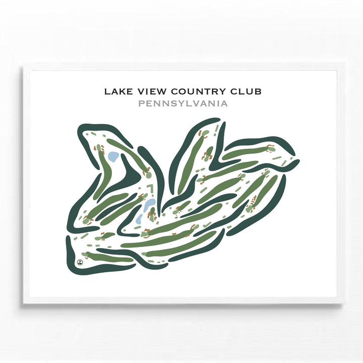 Lake View Country Club, Pennsylvania - Printed Golf Courses