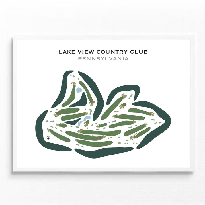 Lake View Country Club, Pennsylvania - Printed Golf Courses