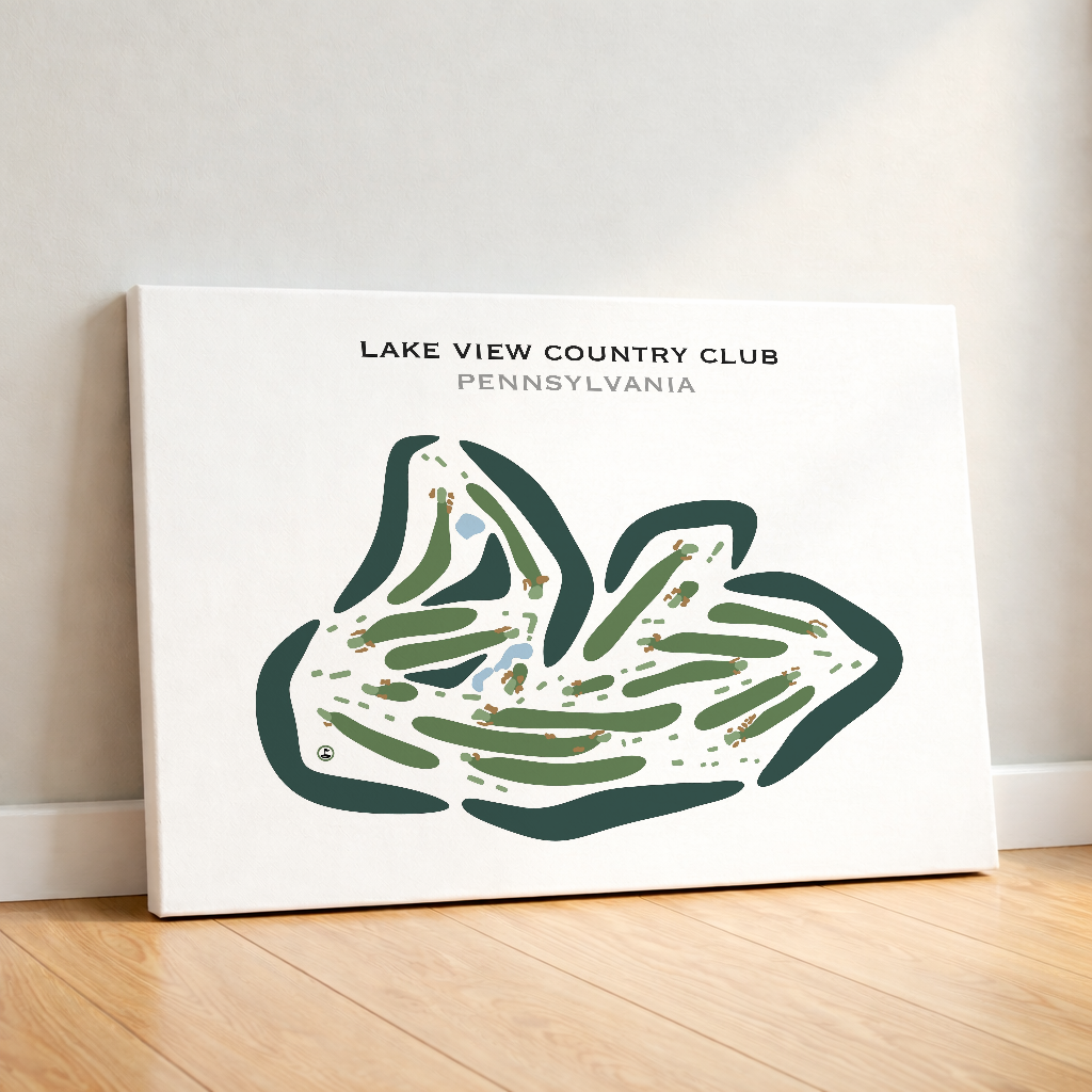 Lake View Country Club, Pennsylvania - Printed Golf Courses