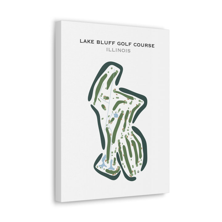 Lake Bluff Golf Course, Illinois - Printed Golf Courses