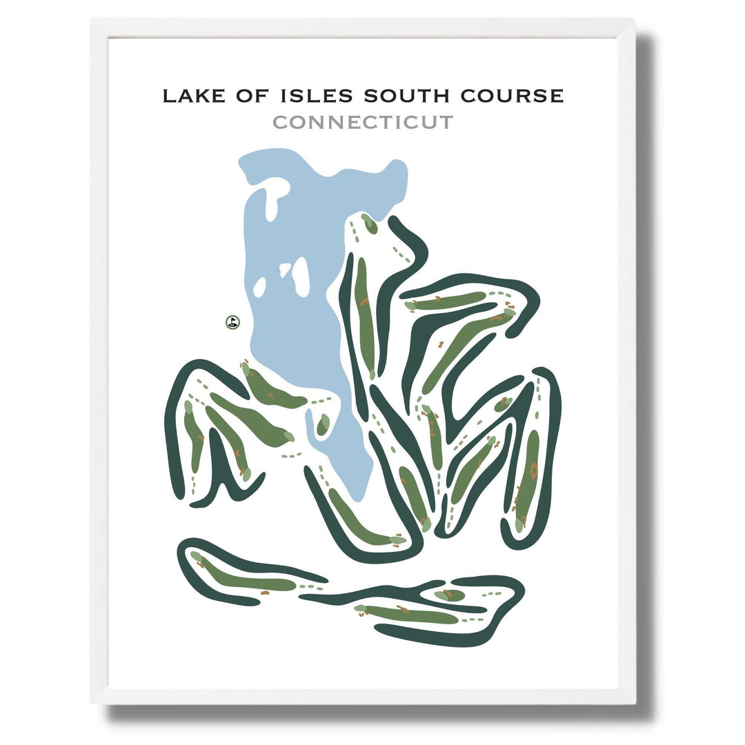Lake of Isles -South Course, Connecticut - Printed Golf Courses - Golf Course Prints