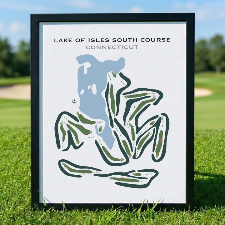 Lake of Isles -South Course, Connecticut - Printed Golf Courses