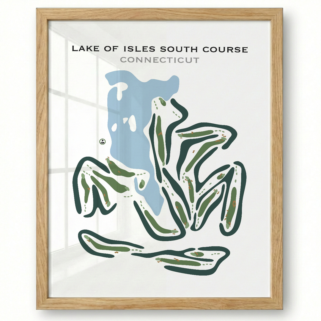 Lake of Isles -South Course, Connecticut - Printed Golf Courses