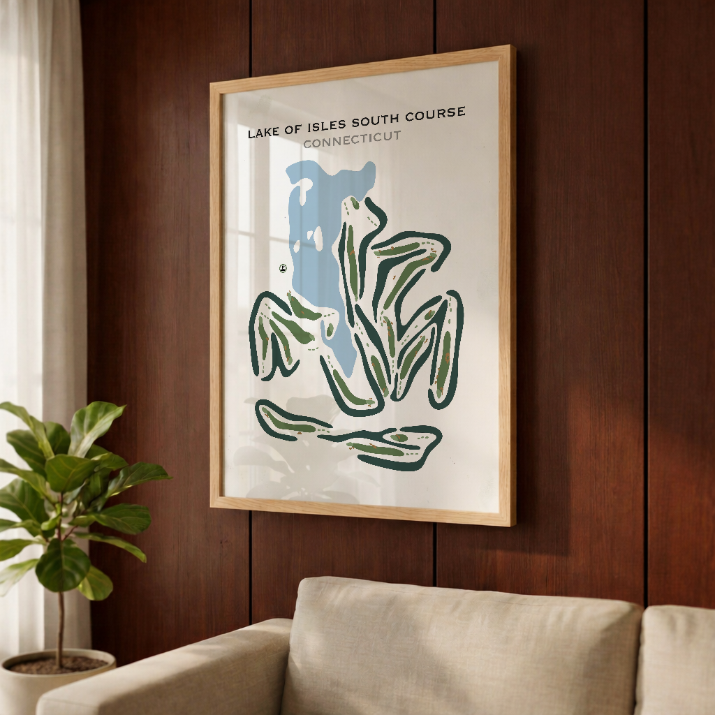 Lake of Isles -South Course, Connecticut - Printed Golf Courses