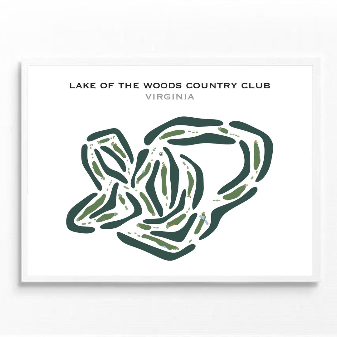 Lake of the Woods Country Club, Virginia - Printed Golf Courses