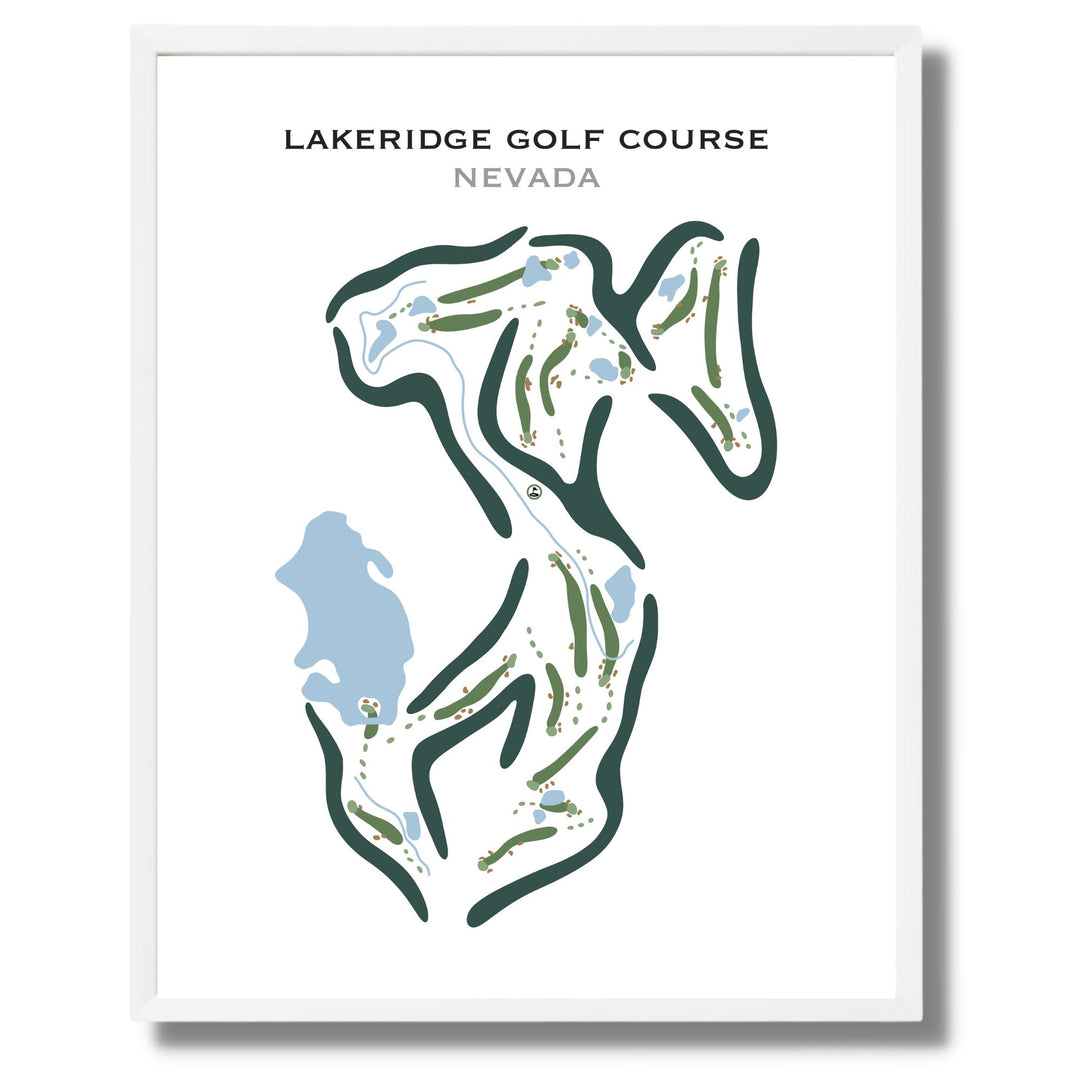 Lakeridge Golf Course, Nevada - Printed Golf Courses