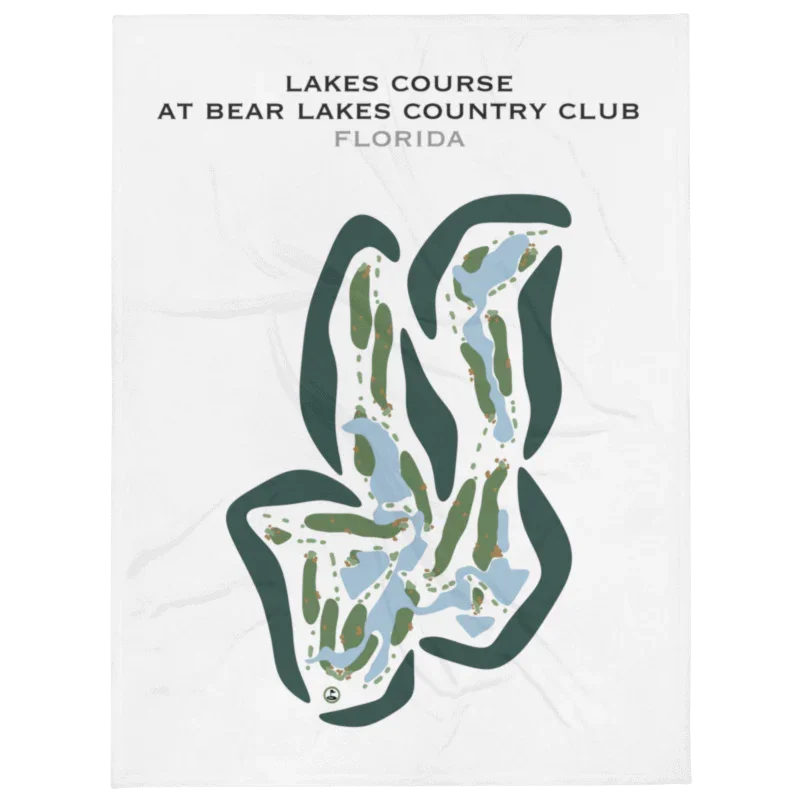 Lakes Course at Bear Lakes Country Club, Florida - Printed Golf Courses