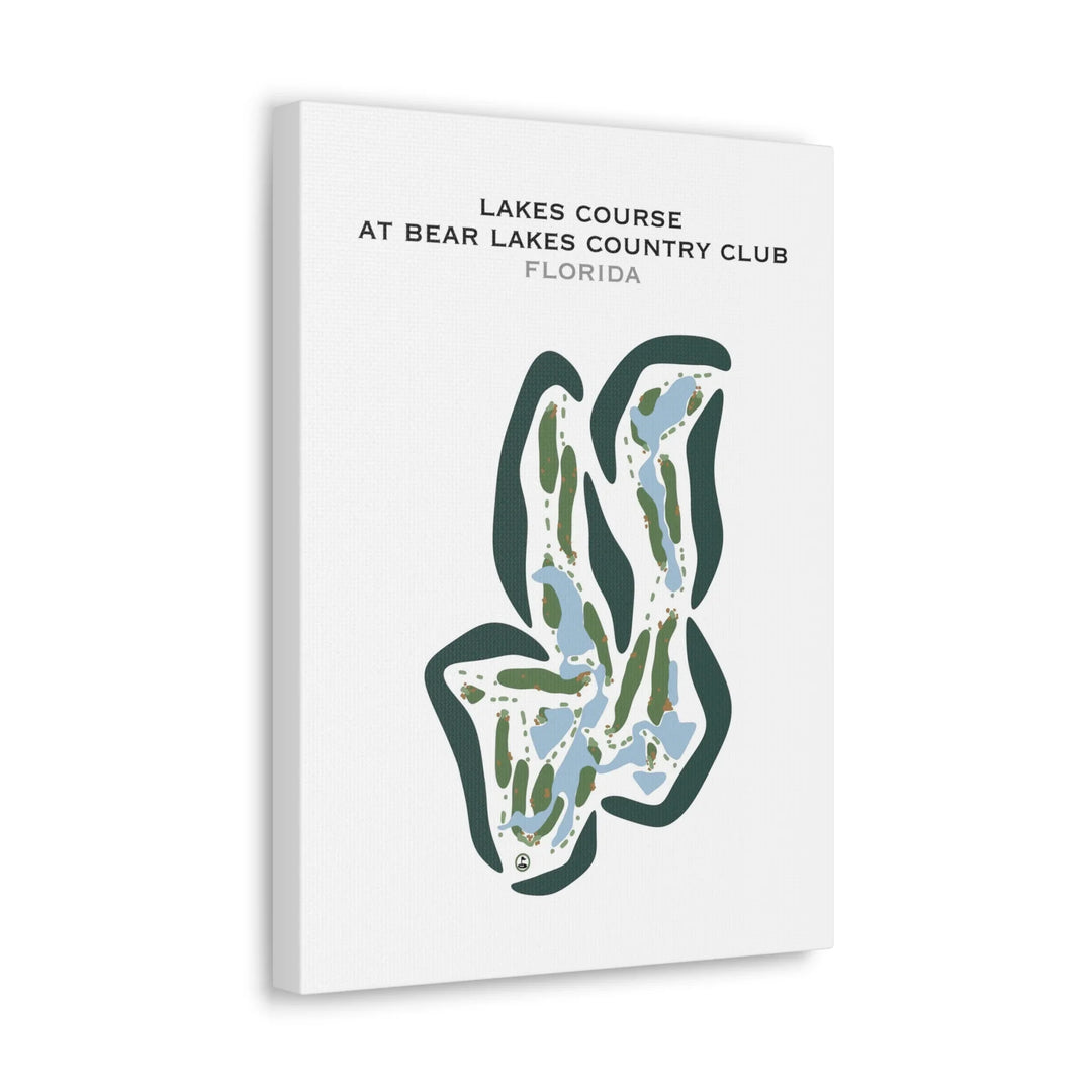 Lakes Course at Bear Lakes Country Club, Florida - Printed Golf Courses