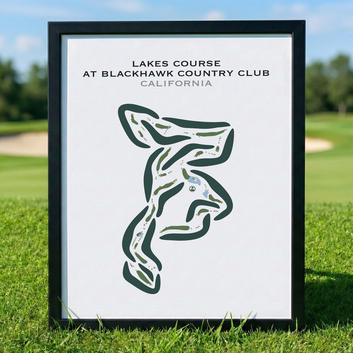 Lakes Course at Blackhawk Country Club, California - Printed Golf Courses