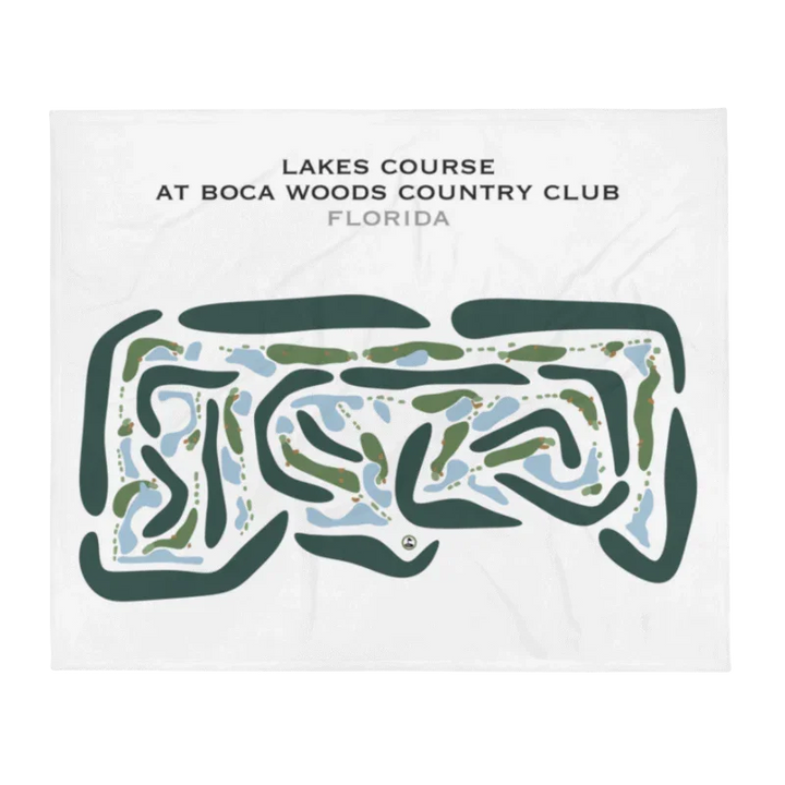 Lakes Course at Boca Woods Country Club, Florida - Printed Golf Courses