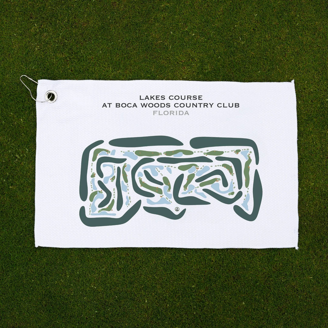 Lakes Course at Boca Woods Country Club, Florida - Printed Golf Courses
