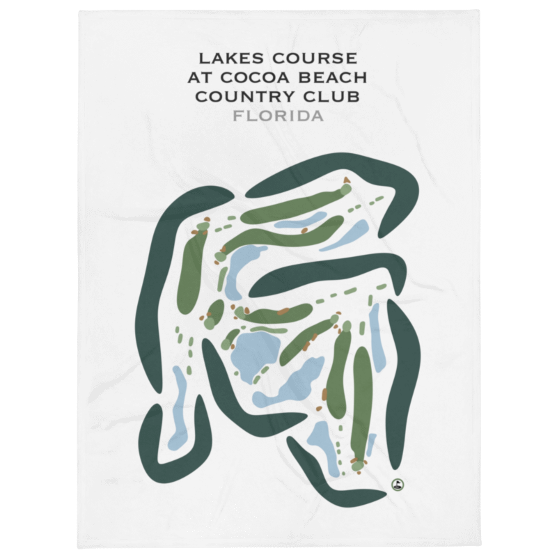 Lakes Course at Cocoa Beach Country Club, Florida - Printed Golf Courses