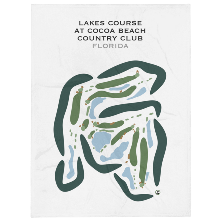 Lakes Course at Cocoa Beach Country Club, Florida - Printed Golf Courses