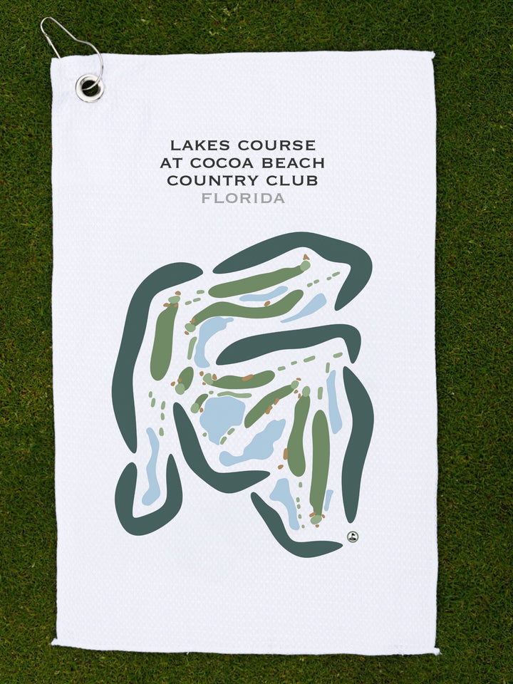 Lakes Course at Cocoa Beach Country Club, Florida - Printed Golf Courses