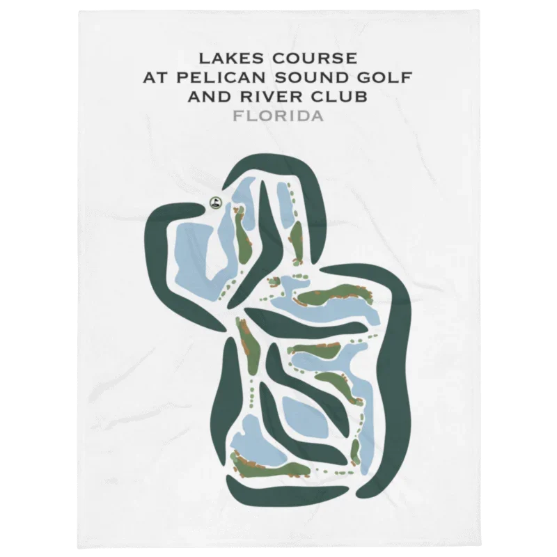 Lakes Course at Pelican Sound Golf & River Club, Florida - Printed Golf Courses