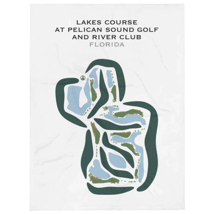 Lakes Course at Pelican Sound Golf & River Club, Florida - Printed Golf Courses