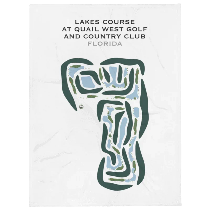 Lakes Course at Quail West Golf & Country Club, Florida - Printed Golf Courses