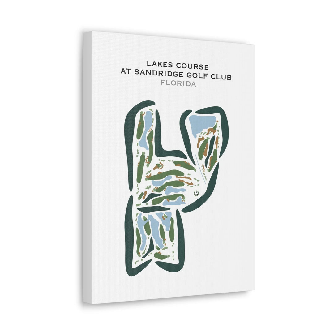 Lakes Course at Sandridge Golf Club, Florida - Printed Golf Courses