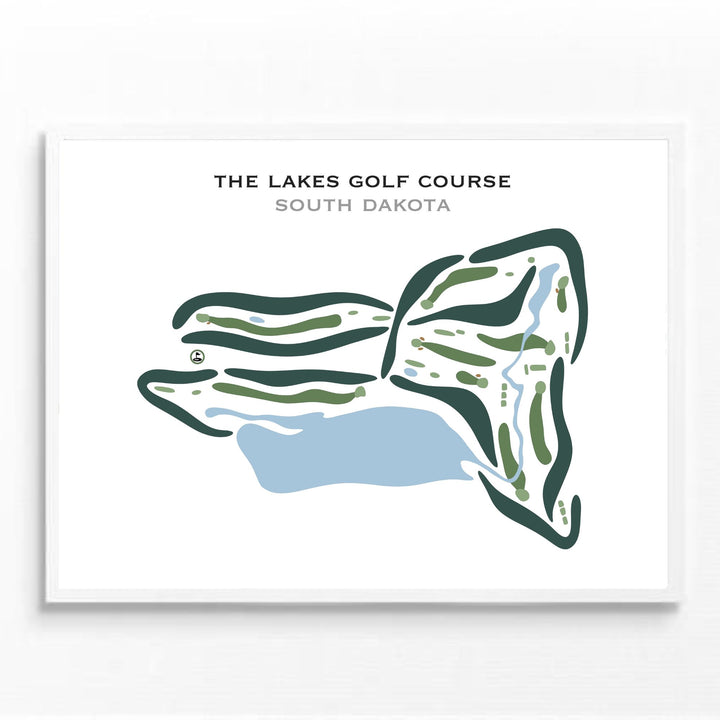 The Lakes Golf Course, South Dakota - Printed Golf Courses