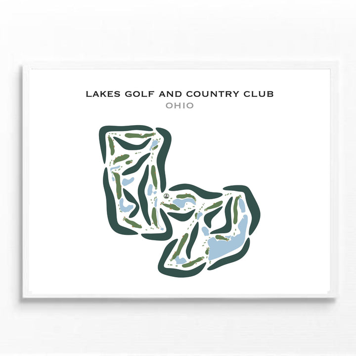 Lakes Golf & Country Club, Ohio - Printed Golf Courses