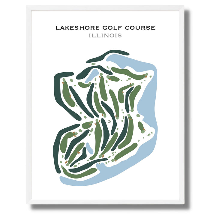 Lakeshore Golf Course, Illinois - Printed Golf Courses