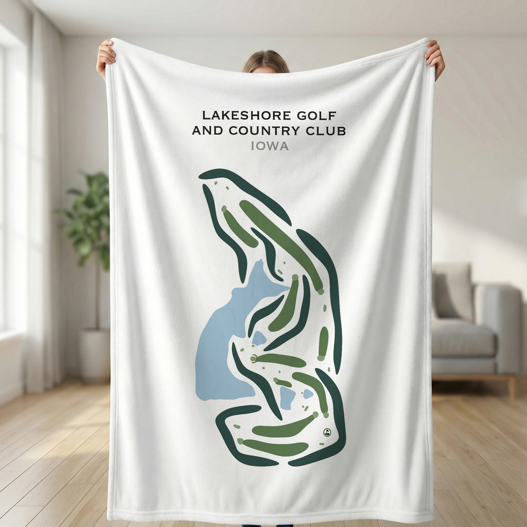 Lakeshore Golf & Country Club, Iowa - Printed Golf Courses