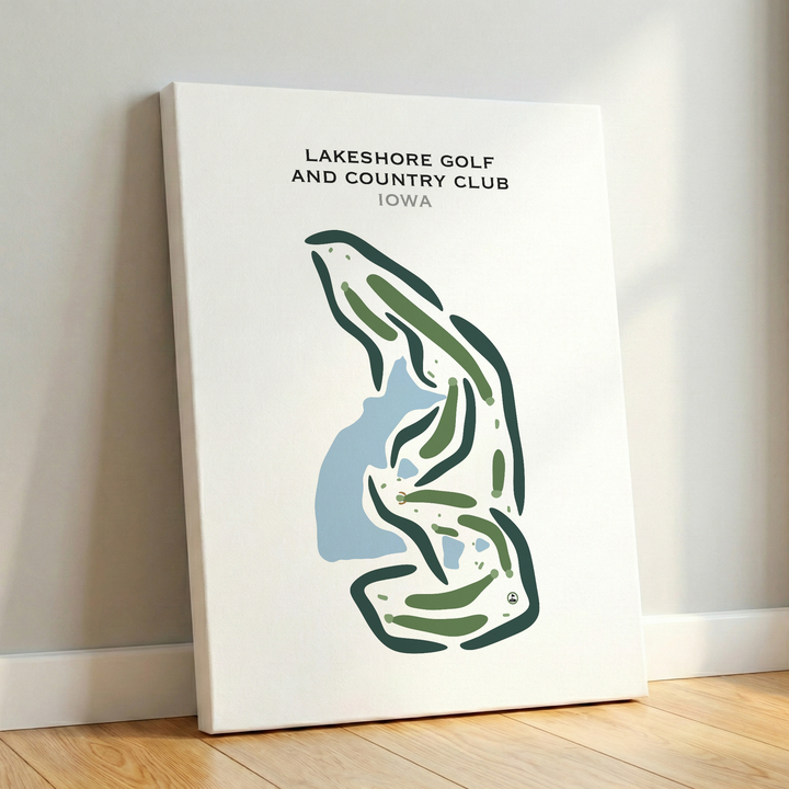 Lakeshore Golf & Country Club, Iowa - Printed Golf Courses