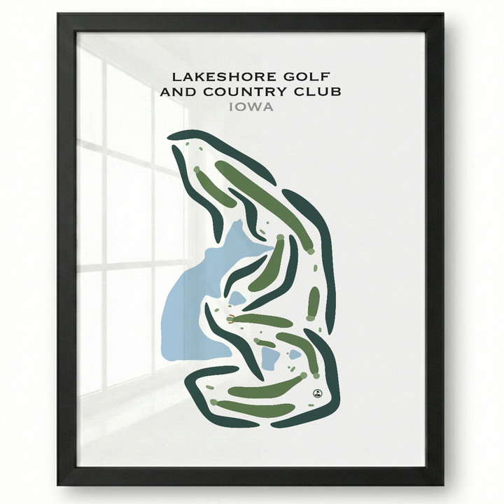 Lakeshore Golf & Country Club, Iowa - Printed Golf Courses